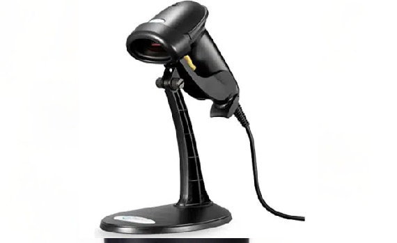 Barcode scanner close-up